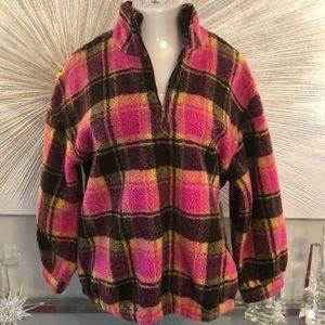 ANDREE BY UNIT MULTI COLOR SHERPA WITH ZIPPER JACKET